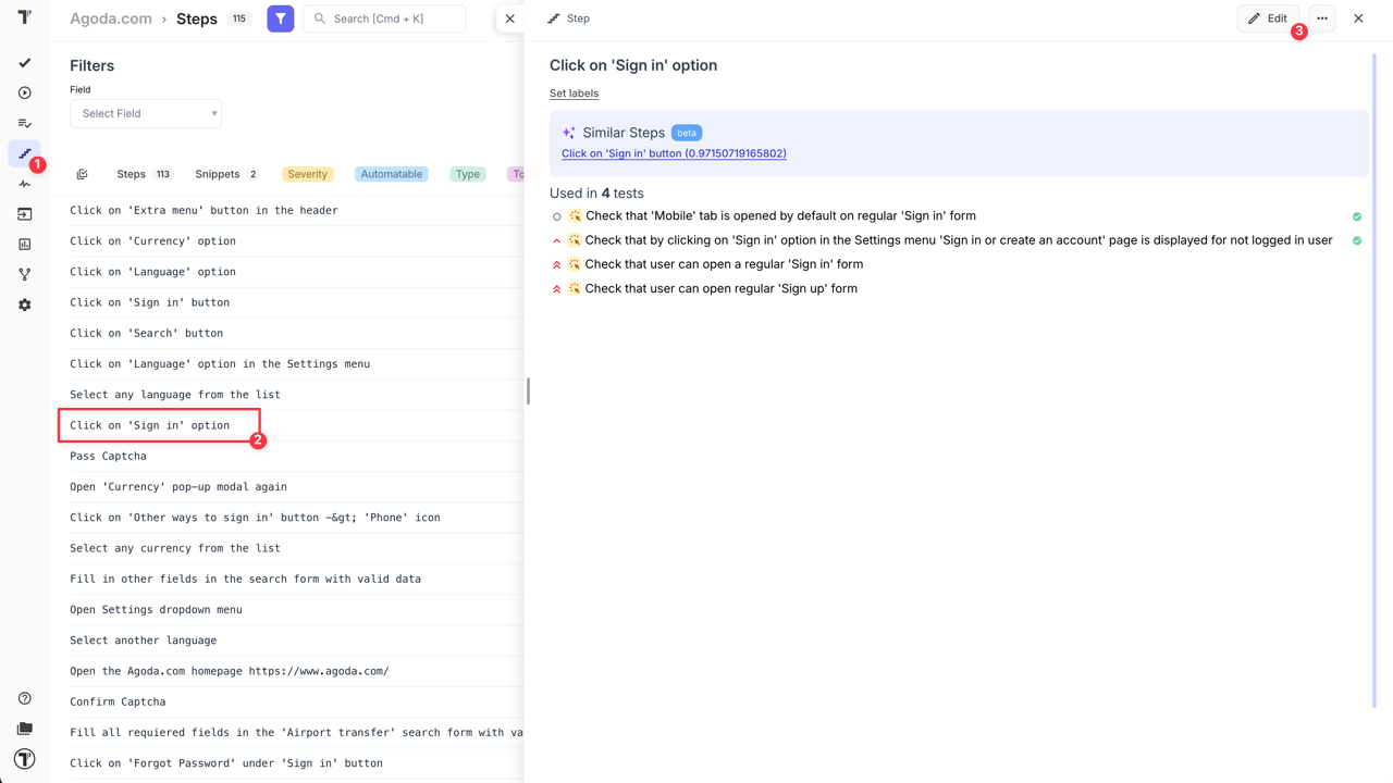 Testomat.io - Steps Update