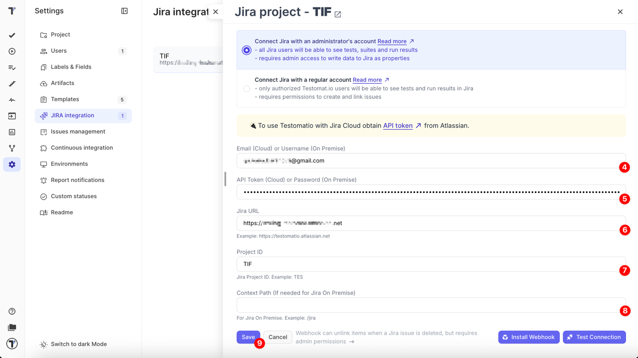 Save Jira Integration